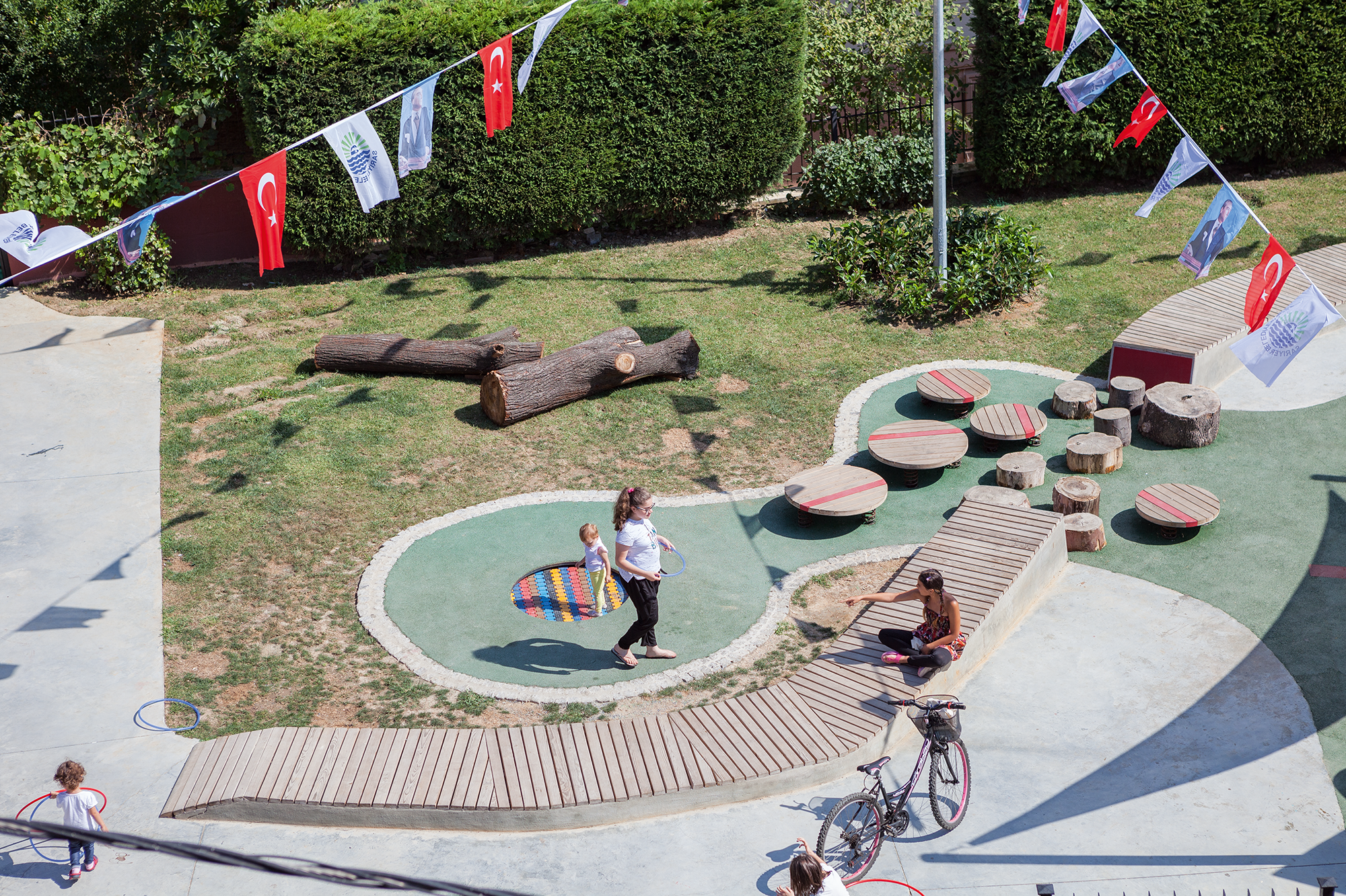 A playground in Istanbul designed for children from birth to age 3 and their caregivers