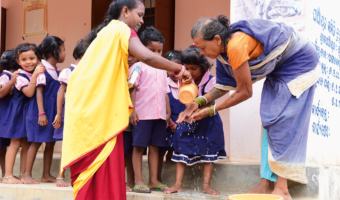 Ensuring regular hand washing as part of anganwadi teacher training and field monitoring