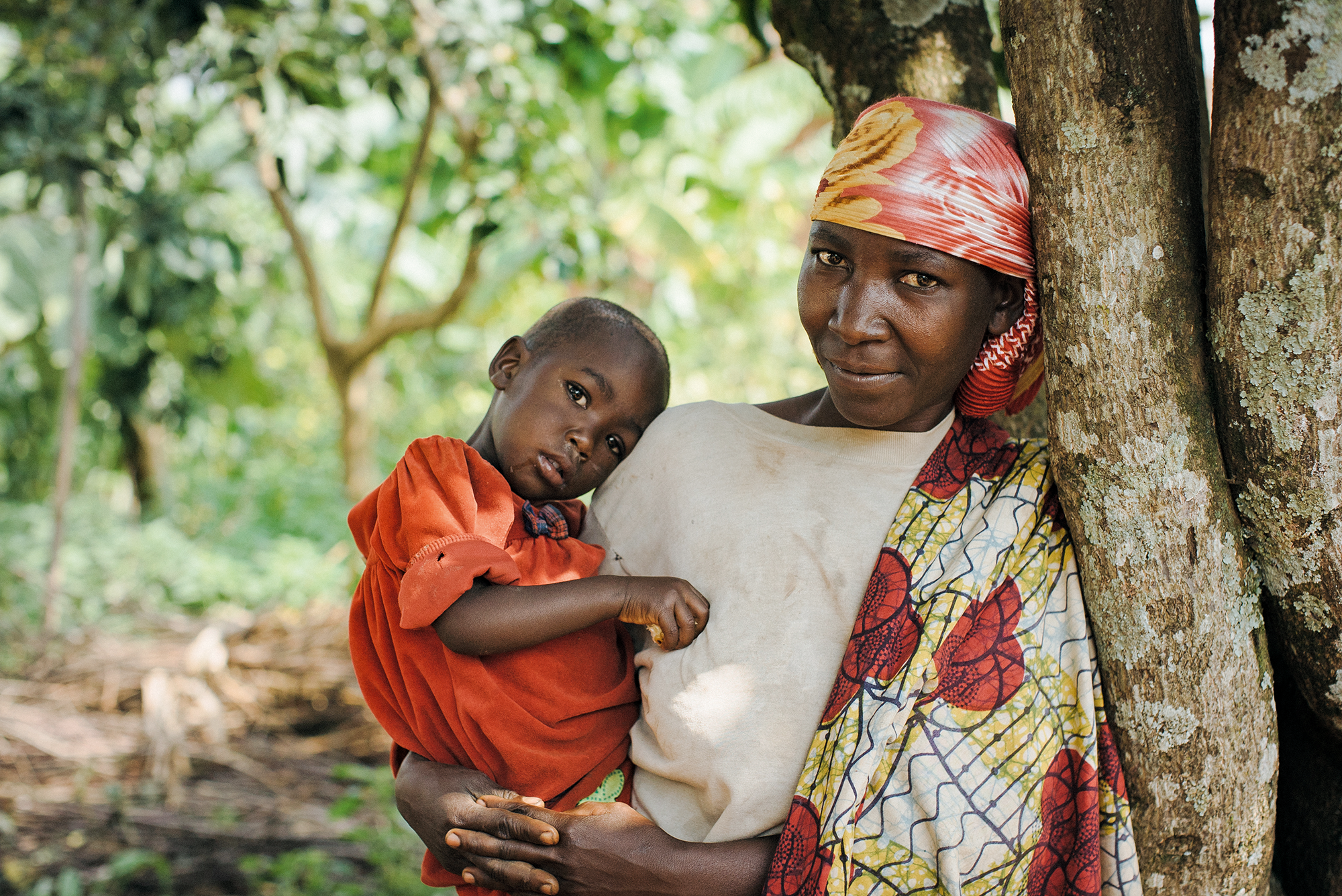Ugandan mother with her child